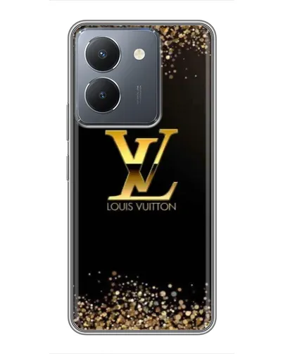 Чехол для Vivo Y36 с картинкой «LV — золотые искры»