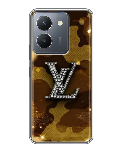 Чехол для Vivo Y36 с картинкой «Камуфляжный Louis Vuitton»