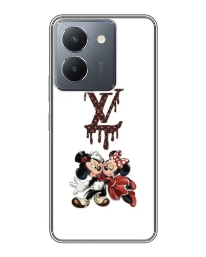 Чехол для Vivo Y36 с картинкой «LV и Микки Маус»