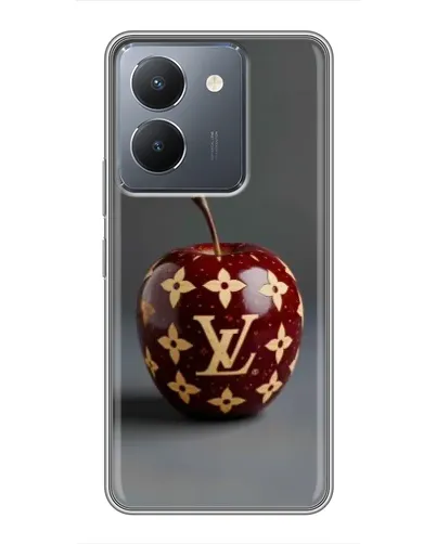 Чехол для Vivo Y36 с картинкой «Красное яблоко LV»