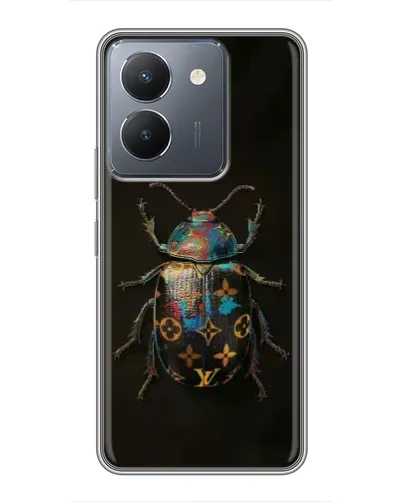 Чехол для Vivo Y36 с картинкой «LV — мраморный принт»