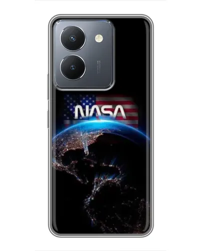 Чехол для Vivo Y36 с картинкой «Земля из космоса NASA»
