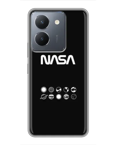 Чехол для Vivo Y36 с картинкой «NASA — технический принт»