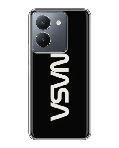 Чехол для Vivo Y36 с картинкой «NASA — вертикальный логотип»