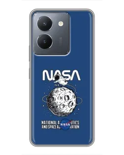 Чехол для Vivo Y36 с картинкой «NASA — лунная миссия» Чехол для Vivo Y36 с картинкой «NASA — лунная миссия»