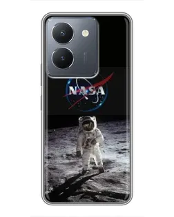 Чехол для Vivo Y36 с картинкой «Астронавт на Луне» Чехол для Vivo Y36 с картинкой «Астронавт на Луне»