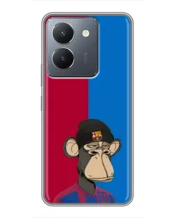 Чехол для Vivo Y36 с картинкой «Bored Ape — фанат Барсы» Чехол для Vivo Y36 с картинкой «Bored Ape — фанат Барсы»