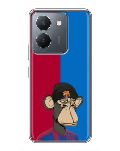 Чехол для Vivo Y36 с картинкой «Bored Ape — фанат Барсы» Чехол для Vivo Y36 с картинкой «Bored Ape — фанат Барсы»
