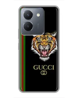 Чехол для Vivo Y36 с картинкой «Тигр Gucci»