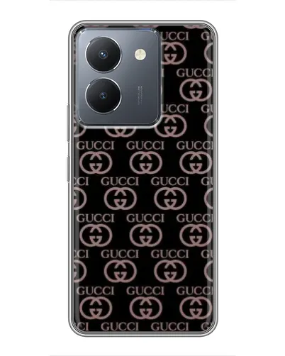 Чехол для Vivo Y36 с картинкой «Классическая монограмма Gucci»