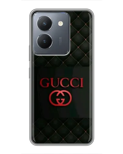 Чехол для Vivo Y36 с картинкой «Gucci — стеганый черный»