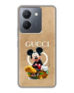 Чохол для Vivo Y36 з картинкою «Міккі Маус Gucci — крафт» Чохол для Vivo Y36 з картинкою «Міккі Маус Gucci — крафт»