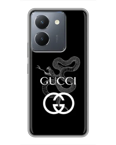Чехол для Vivo Y36 с картинкой «Gucci — серебряная змея»