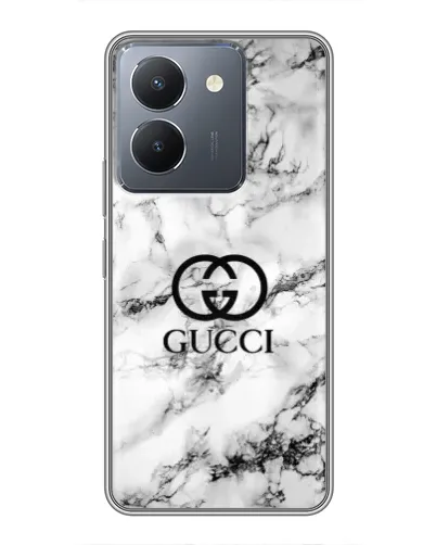 Чехол для Vivo Y36 с картинкой «Gucci — мраморный шик»