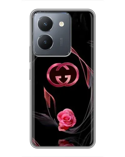 Чехол для Vivo Y36 с картинкой «Gucci — неоновая роза»