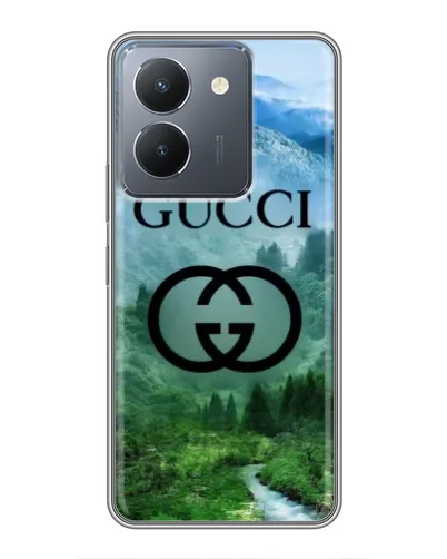 Чехол для Vivo Y36 с картинкой «Gucci — горный пейзаж»