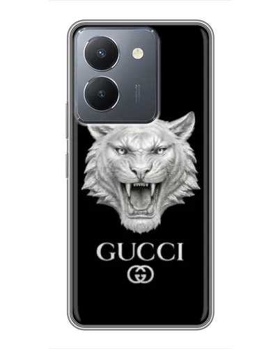 Чехол для Vivo Y36 с картинкой «Gucci — серебряный лев» Чехол для Vivo Y36 с картинкой «Gucci — серебряный лев»