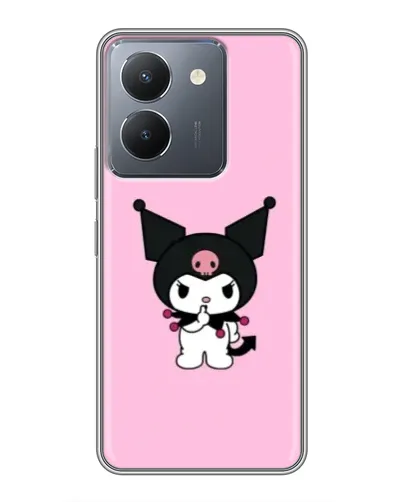 Чехол для Vivo Y36 с картинкой «Kuromi — розовая нежность»