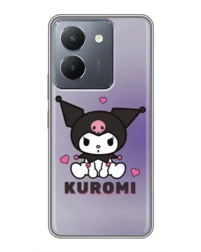 Чехол для Vivo Y36 с картинкой «Kuromi — фиолетовый арт»