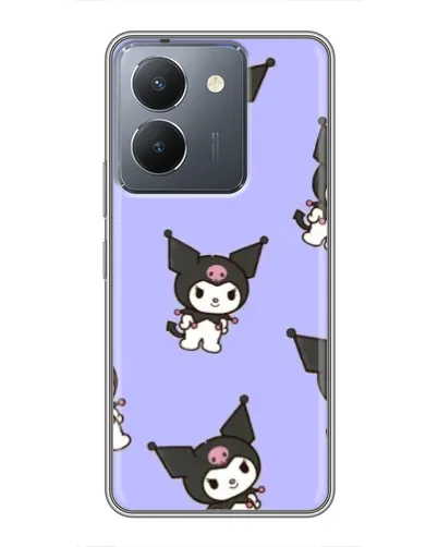 Чехол для Vivo Y36 с картинкой «Паттерн с Kuromi»