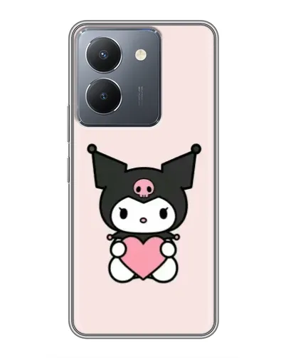 Чехол для Vivo Y36 с картинкой «Kuromi и сердце»