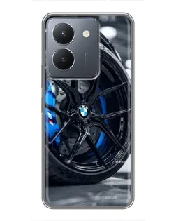 Чохол для Vivo Y36 з картинкою «Колесо BMW зблизька»