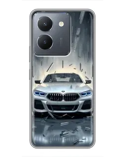 Чохол для Vivo Y36 з картинкою «BMW у світлі фар»