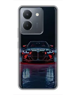 Чохол для Vivo Y36 з картинкою «BMW на мокрій дорозі»
