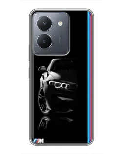 Чохол для Vivo Y36 з картинкою «Силует BMW в темряві»