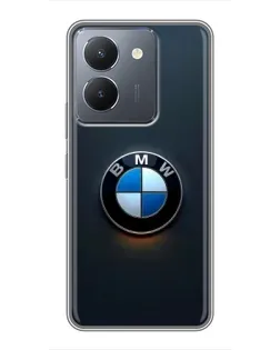 Чохол для Vivo Y36 з картинкою «Логотип BMW — мінімалізм»