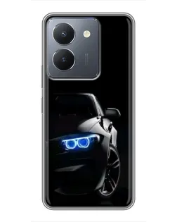 Чохол для Vivo Y36 з картинкою «BMW — нічний погляд»