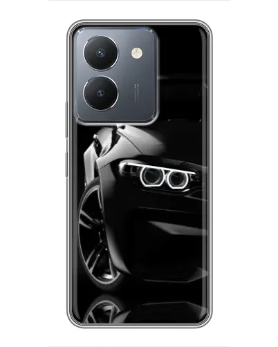 Чехол для Vivo Y36 с картинкой «Черная BMW — профиль» Чехол для Vivo Y36 с картинкой «Черная BMW — профиль»
