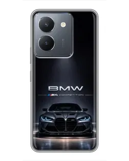 Чохол для Vivo Y36 з картинкою «BMW крізь нічне місто»