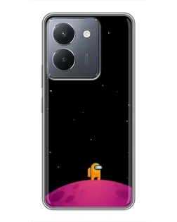Чохол для Vivo Y36 з картинкою «Самотній герой на планеті» Чохол для Vivo Y36 з картинкою «Самотній герой на планеті»