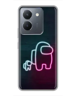 Чехол для Vivo Y36 с картинкой «Among Us неон-арт» Чехол для Vivo Y36 с картинкой «Among Us неон-арт»