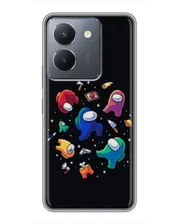 Чехол для Vivo Y36 с картинкой «Among Us космос» Чехол для Vivo Y36 с картинкой «Among Us космос»