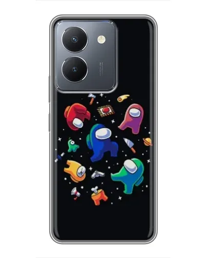 Чехол для Vivo Y36 с картинкой «Among Us космос» Чехол для Vivo Y36 с картинкой «Among Us космос»