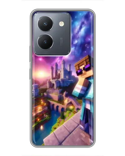 Чехол для Vivo Y36 с картинкой «Стив и космос» Чехол для Vivo Y36 с картинкой «Стив и космос»