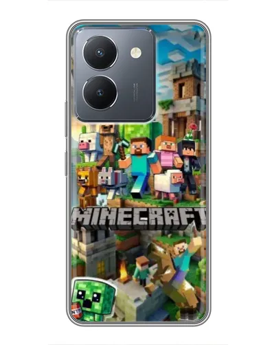 Чехол для Vivo Y36 с картинкой «Замок Minecraft» Чехол для Vivo Y36 с картинкой «Замок Minecraft»