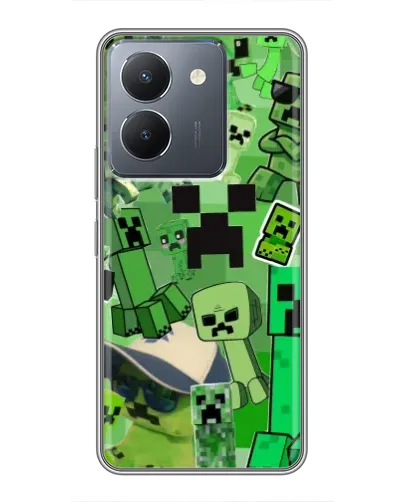 Чехол для Vivo Y36 с картинкой «Криперы Minecraft» Чехол для Vivo Y36 с картинкой «Криперы Minecraft»