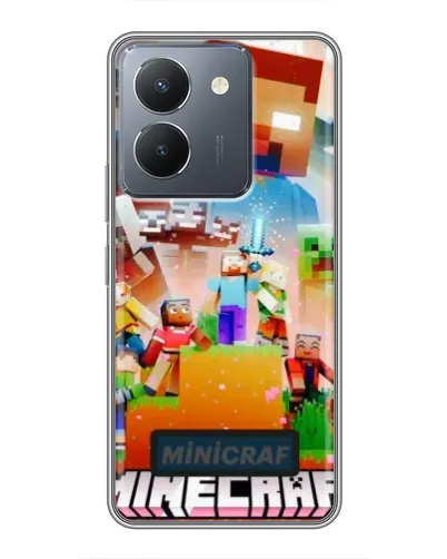 Чехол для Vivo Y36 с картинкой «Minecraft герои игры» Чехол для Vivo Y36 с картинкой «Minecraft герои игры»
