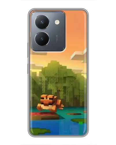 Чехол для Vivo Y36 с картинкой «Майнкрафт закат солнца» Чехол для Vivo Y36 с картинкой «Майнкрафт закат солнца»