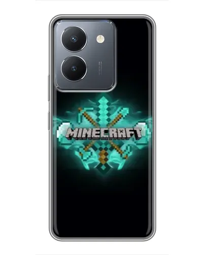 Чехол для Vivo Y36 с картинкой «Minecraft Diamond лого» Чехол для Vivo Y36 с картинкой «Minecraft Diamond лого»