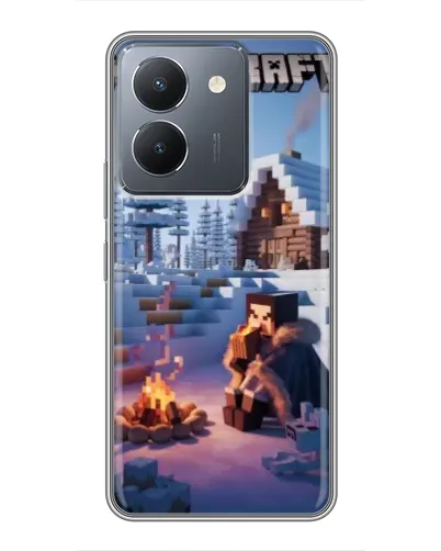 Чехол для Vivo Y36 с картинкой «Зимний Minecraft» Чехол для Vivo Y36 с картинкой «Зимний Minecraft»