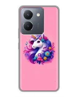 Чехол для Vivo Y36 с картинкой «Сказочный единорог»