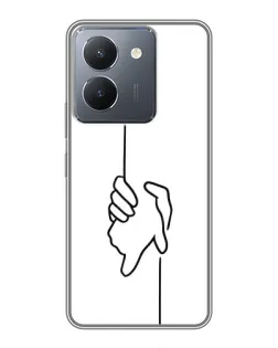 Чохол для Vivo Y36 з картинкою «Рука тримає» Чохол для Vivo Y36 з картинкою «Рука тримає»