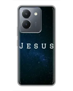 Чехол для Vivo Y36 с картинкой «Звездное небо Jesus»