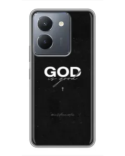 Чехол для Vivo Y36 с картинкой «GOD — Бог над всем»