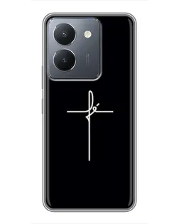 Чехол для Vivo Y36 с картинкой «Тонкий крест»