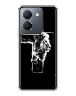 Чехол для Vivo Y36 с картинкой «Сияющий крест Jesus»